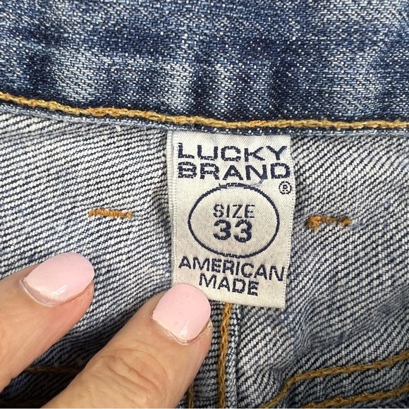 Lucky Brand Dungarees Timeless Jeans Men’s Waist Size 33 Medium Light Wash - Picture 9 of 14